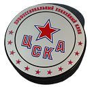Шайба с металл.шильдом в капсуле ХК ЦСКА