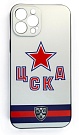 Чехол на телефон ХК ЦСКА iPhone 12 Pro Max белый 