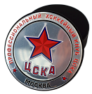 Шайба с металл.шильдом в капсуле ХК ЦСКА Вид 2