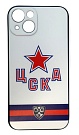 Чехол на телефон ХК ЦСКА iPhone 13 белый 