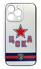 Чехол на телефон ХК ЦСКА iPhone 14 Pro Max белый 