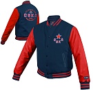 Куртка-бомбер ХК ЦСКА, син.-красная