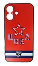 Чехол на телефон ХК ЦСКА iPhone 16 красный 