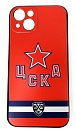 Чехол на телефон ХК ЦСКА iPhone 13 красный 